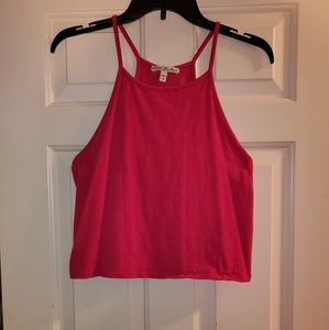 Express pink crop top